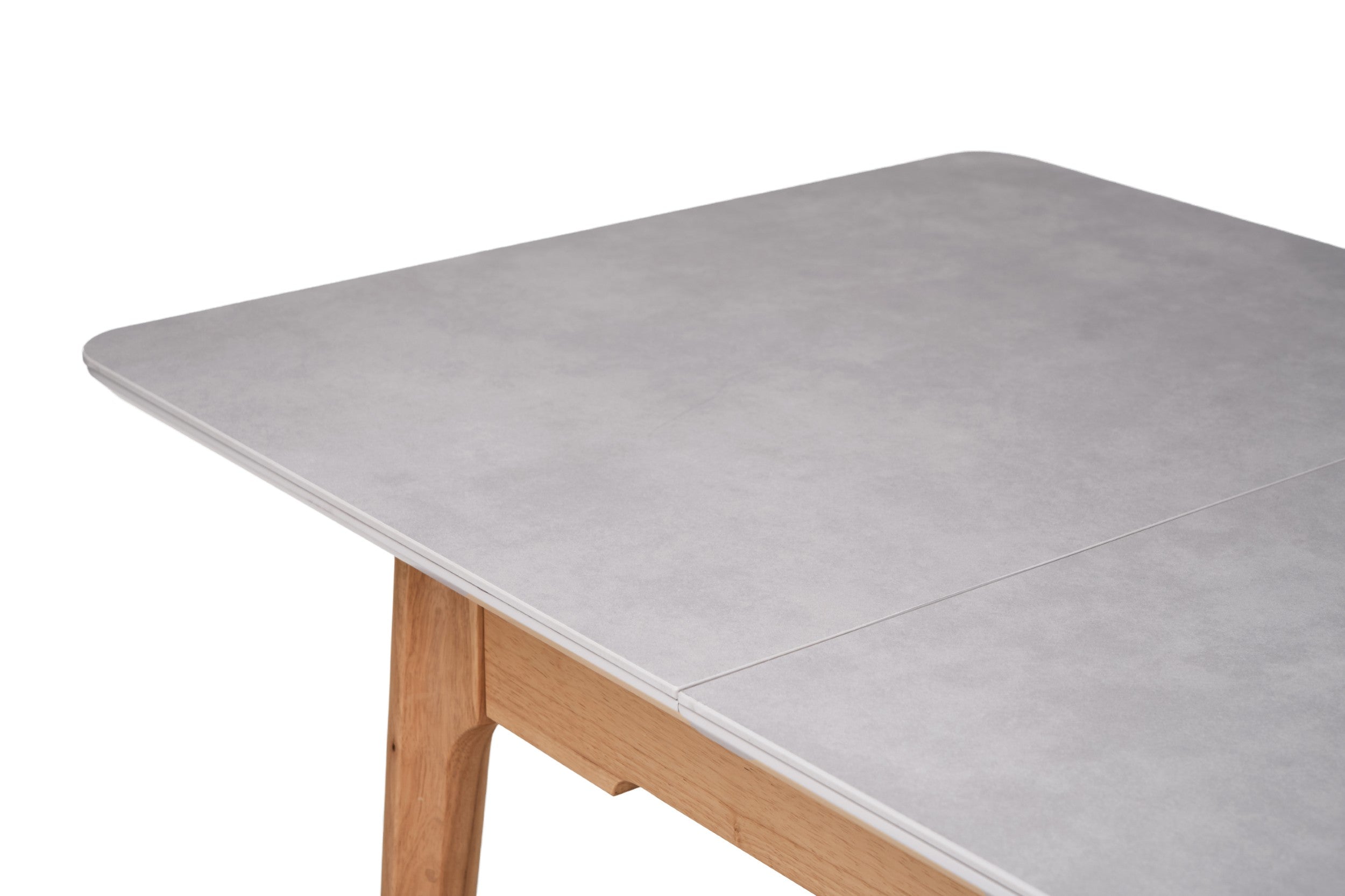 Boreal Extension Dining Table Light Grey Ceramic
