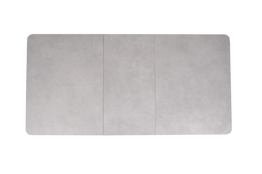 Boreal Extension Dining Table Light Grey Ceramic