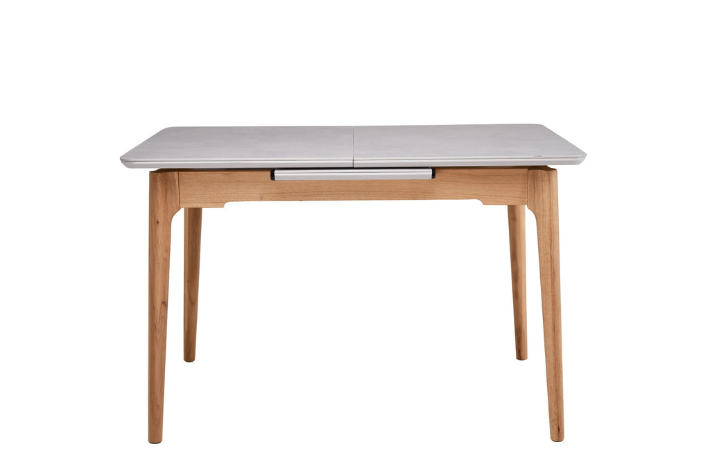 Boreal Extension Dining Table Light Grey Ceramic