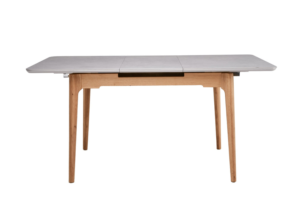 Boreal Extension Dining Table Light Grey Ceramic