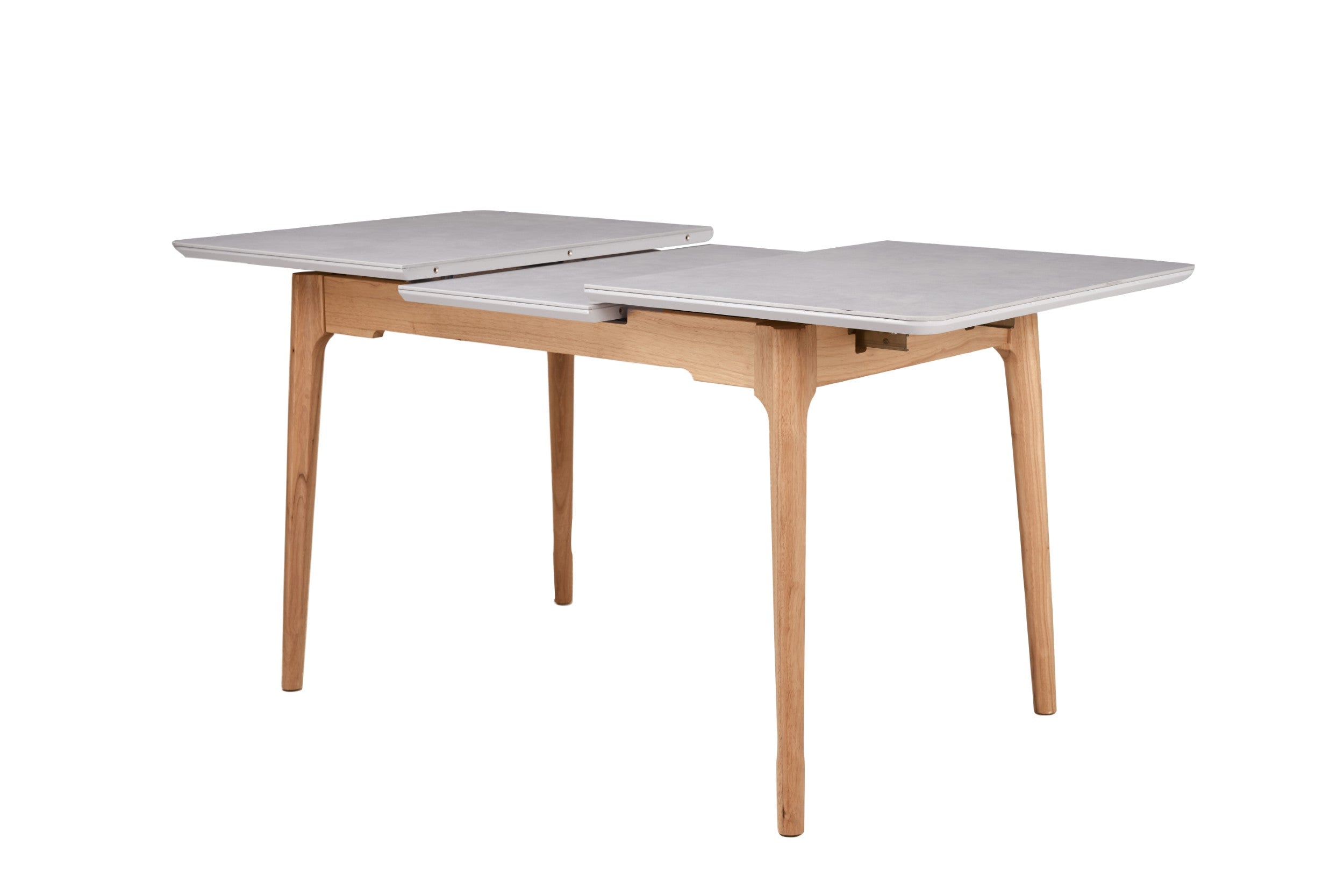 Boreal Extension Dining Table Light Grey Ceramic