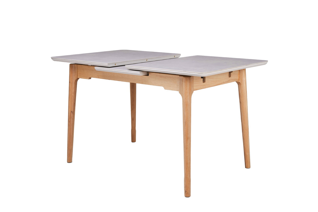Boreal Extension Dining Table Light Grey Ceramic