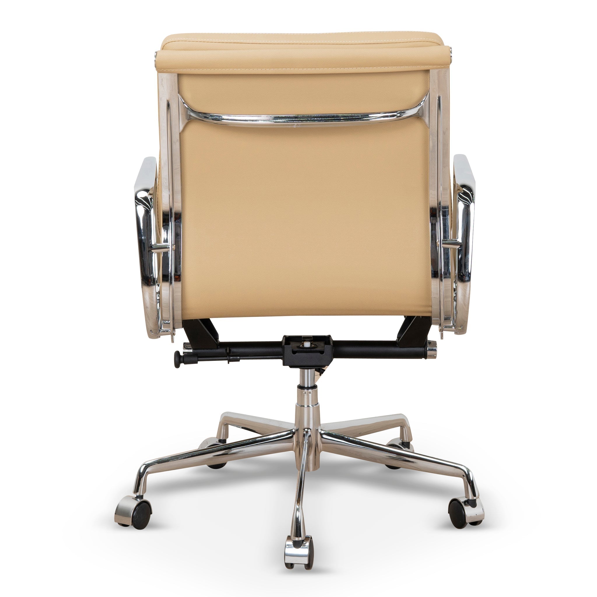 Low Back Milano Office Chair - Light Brown Leather