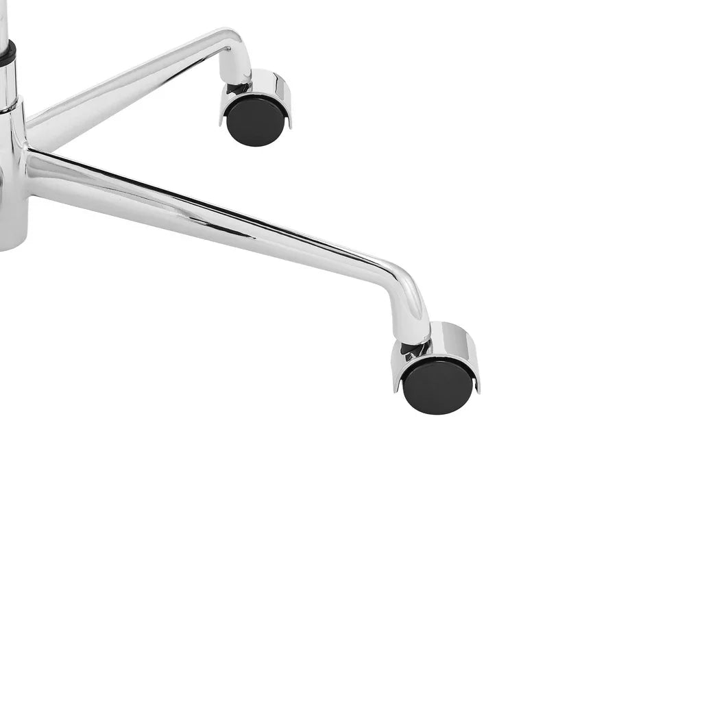 Low Back Milano Office Chair - White Leather