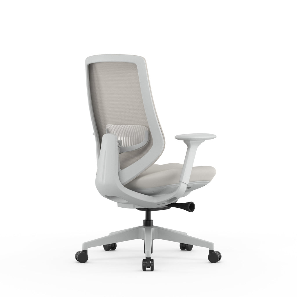 Mesh Milano Office Chair - Light Grey
