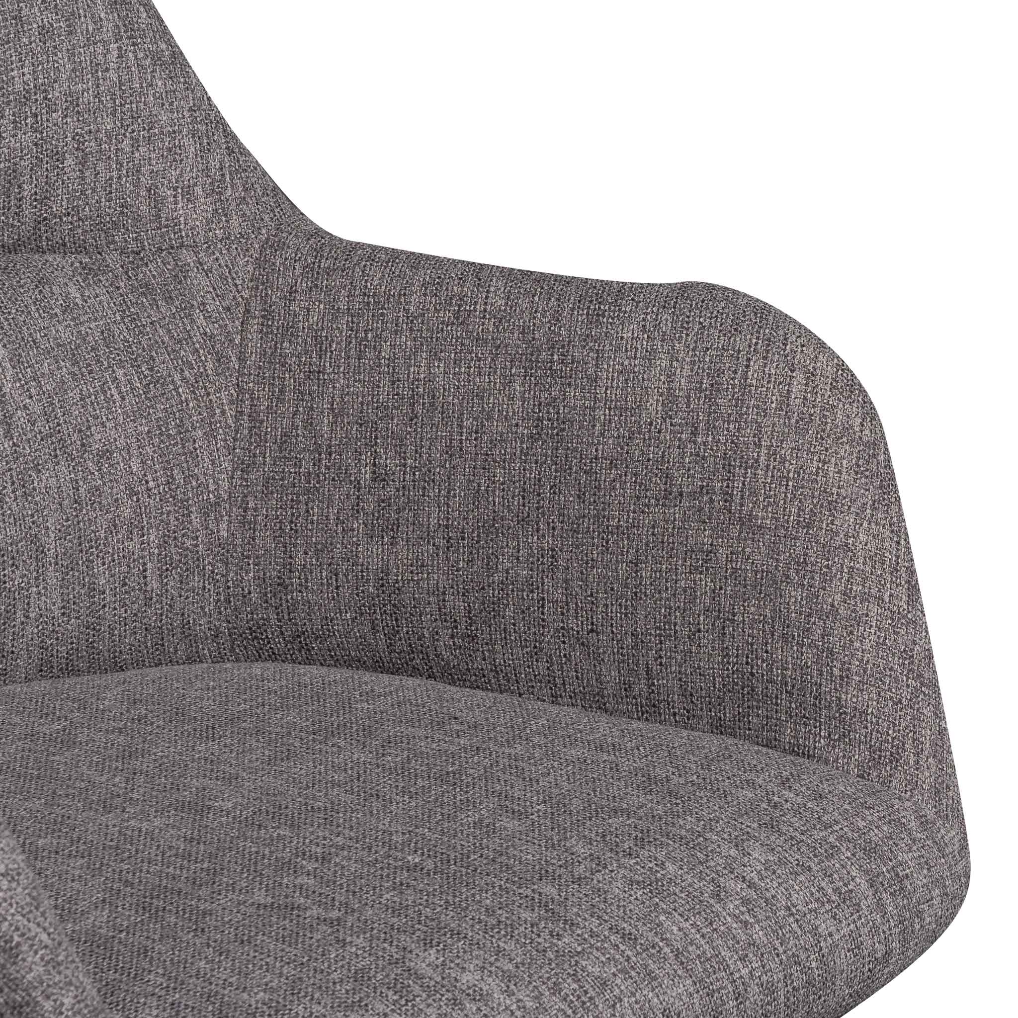 Fabric Milano Office Chair - Lead Grey