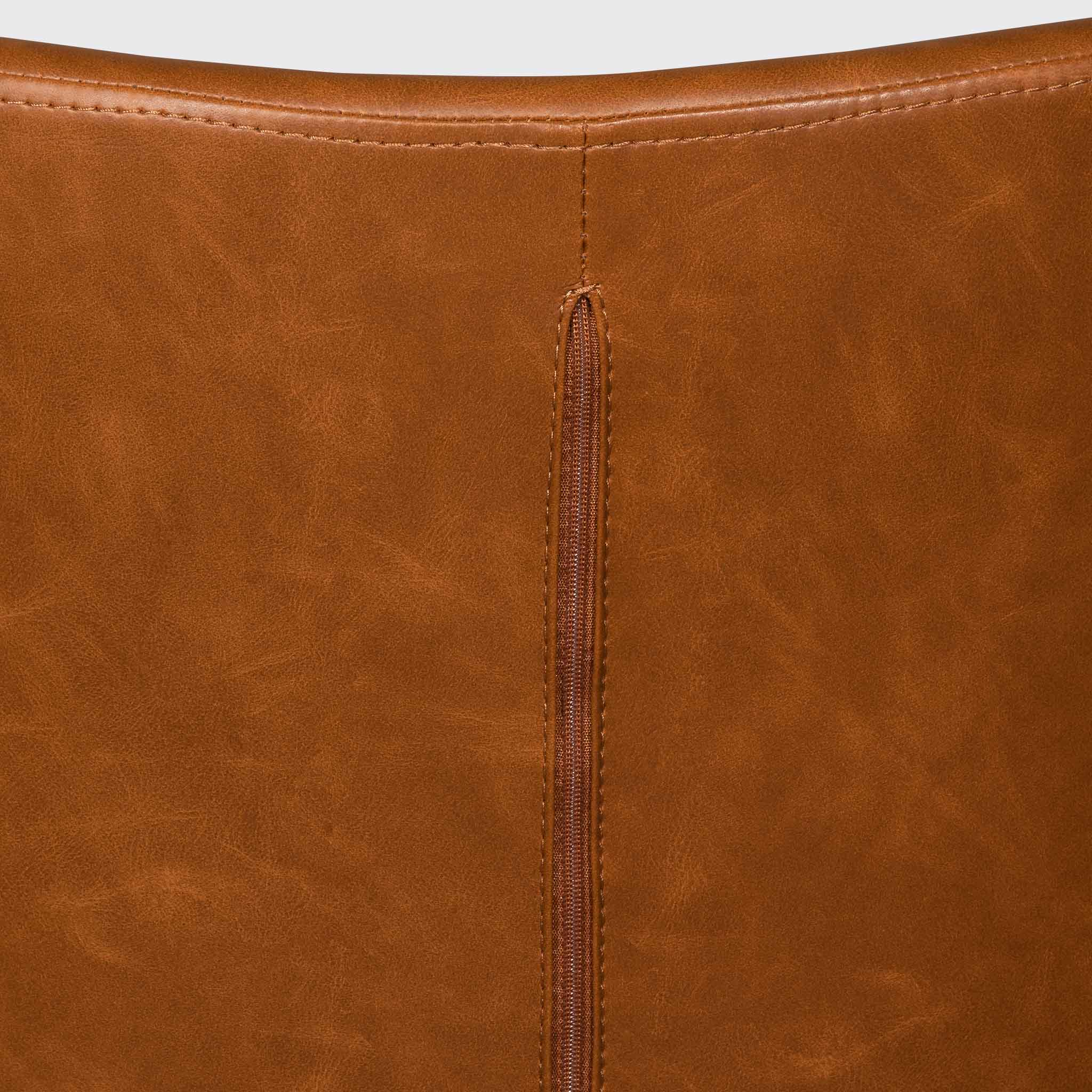 Milano Office Chair - Vintage Tan with Black Base