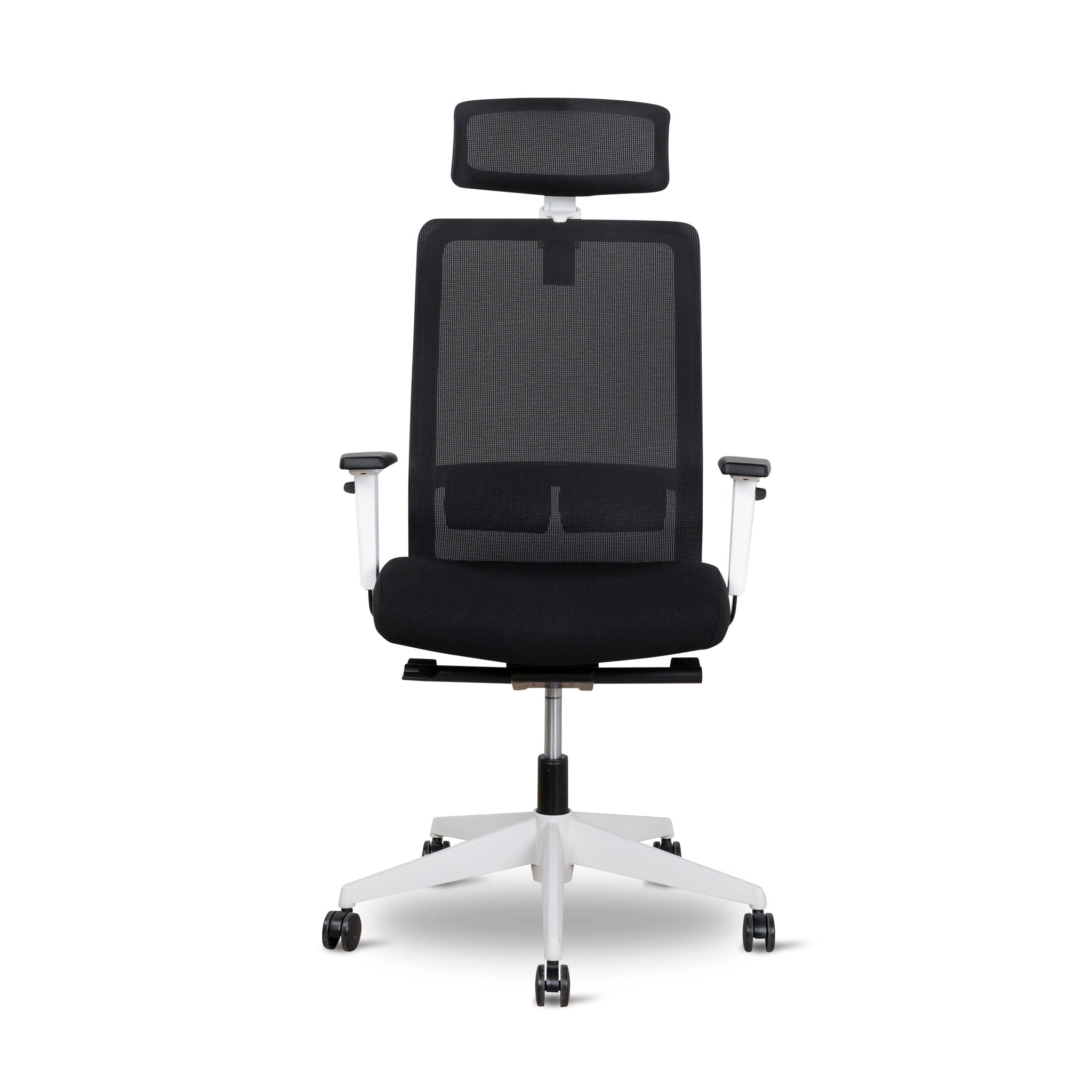 Mesh Ergonomic Milano Office Chair with Headrest - Black