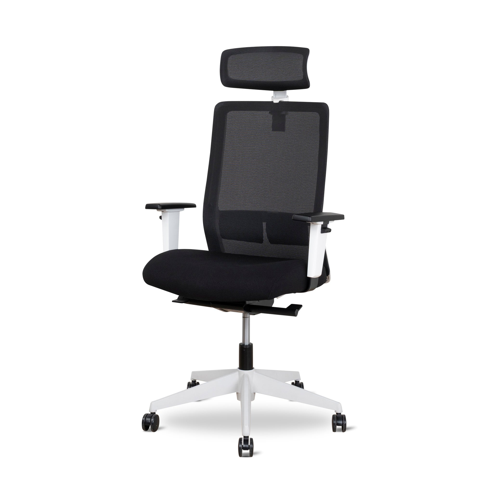 Mesh Ergonomic Milano Office Chair with Headrest - Black