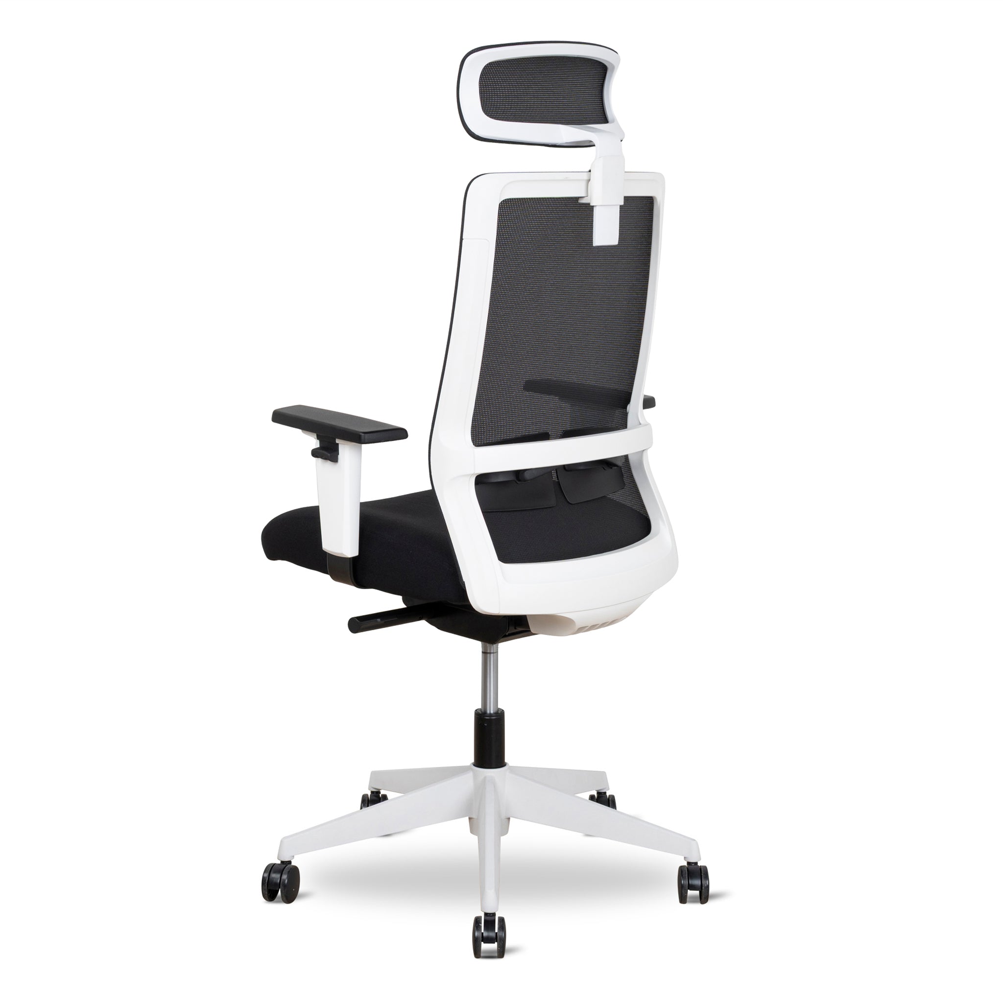 Mesh Ergonomic Milano Office Chair with Headrest - Black