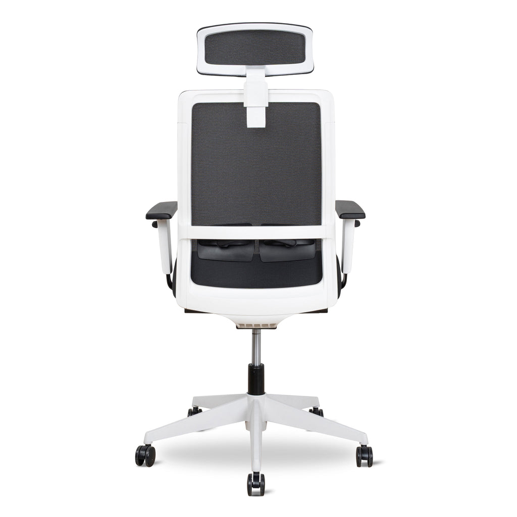 Mesh Ergonomic Milano Office Chair with Headrest - Black