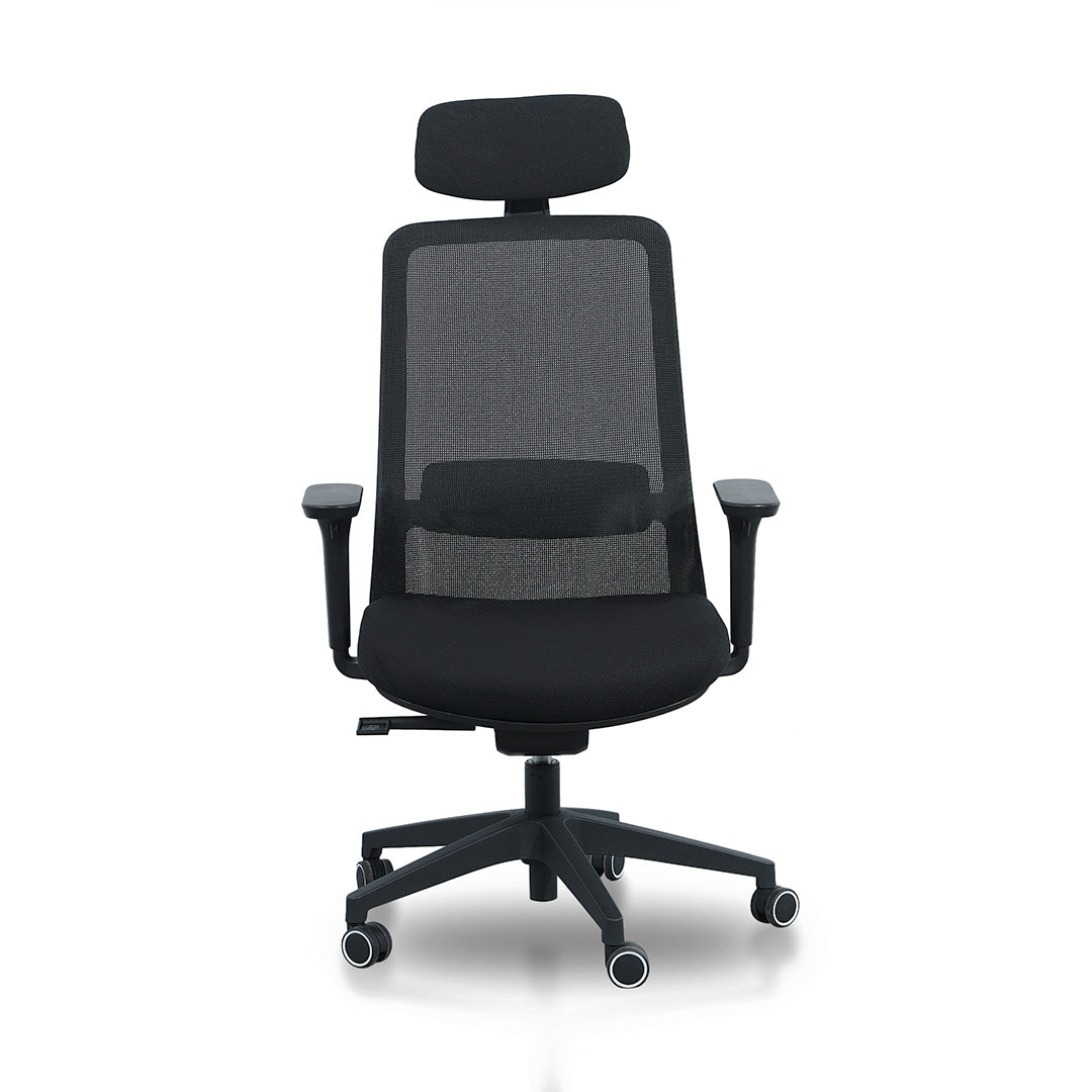 Mesh Milano Office Chair - Full Black