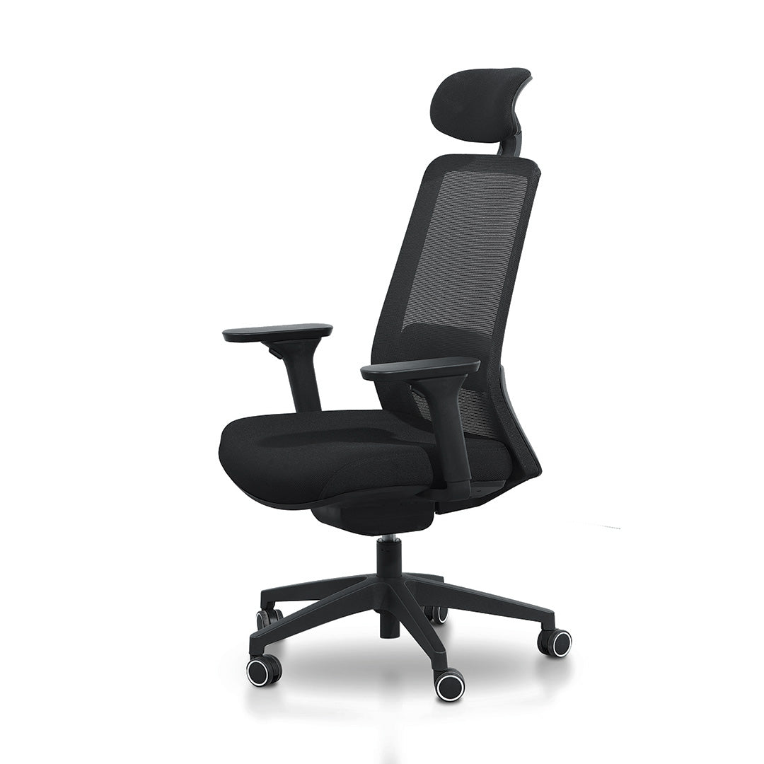 Mesh Milano Office Chair - Full Black