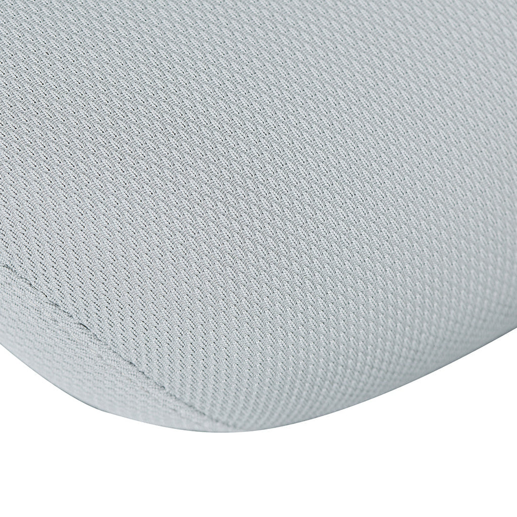 Mesh Milano Office Chair - Cloud Grey with White Base