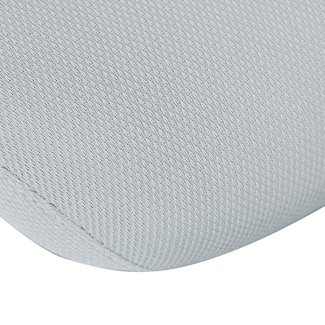 Mesh Milano Office Chair - Cloud Grey with White Base