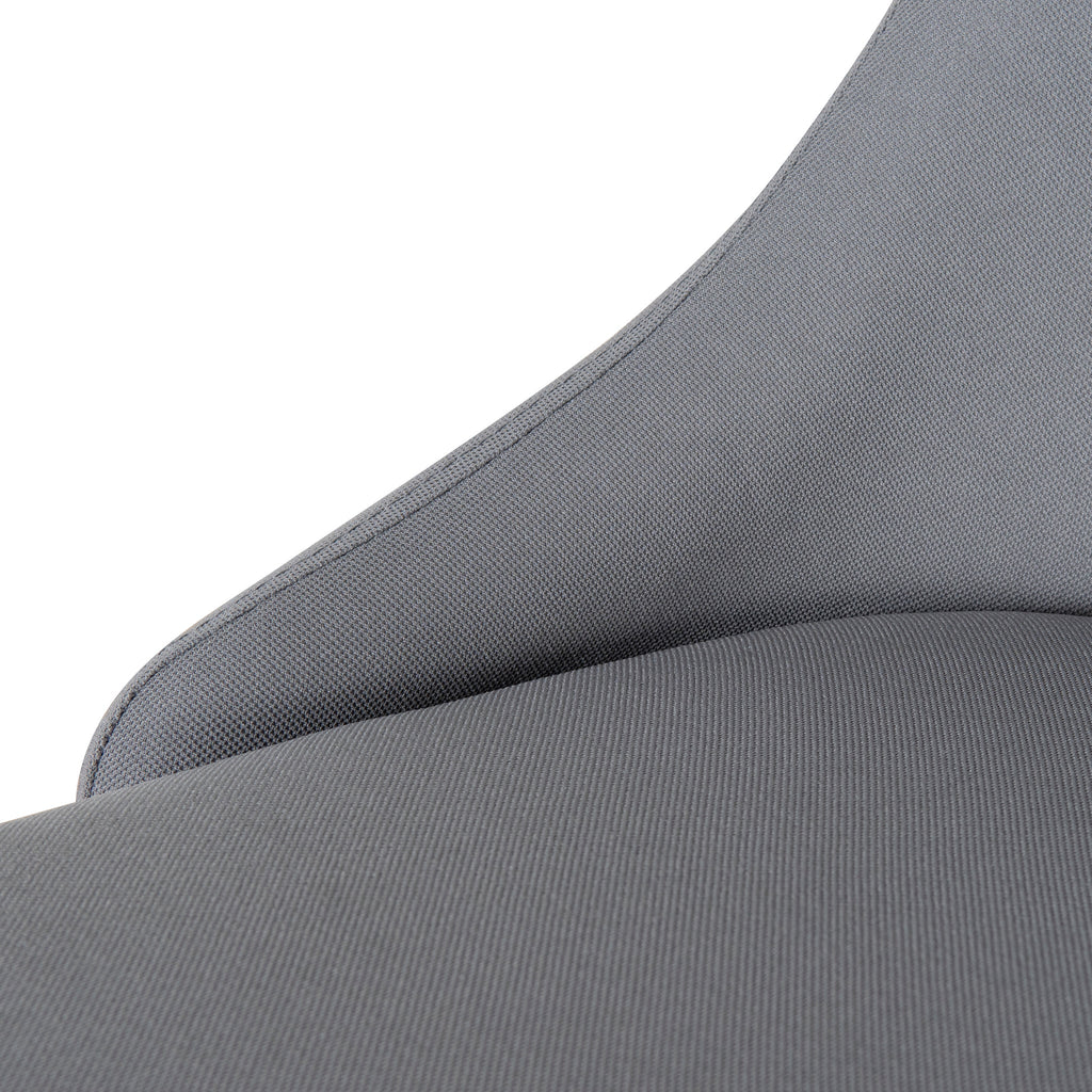 Grey Fabric Milano Office Chair - Black Base