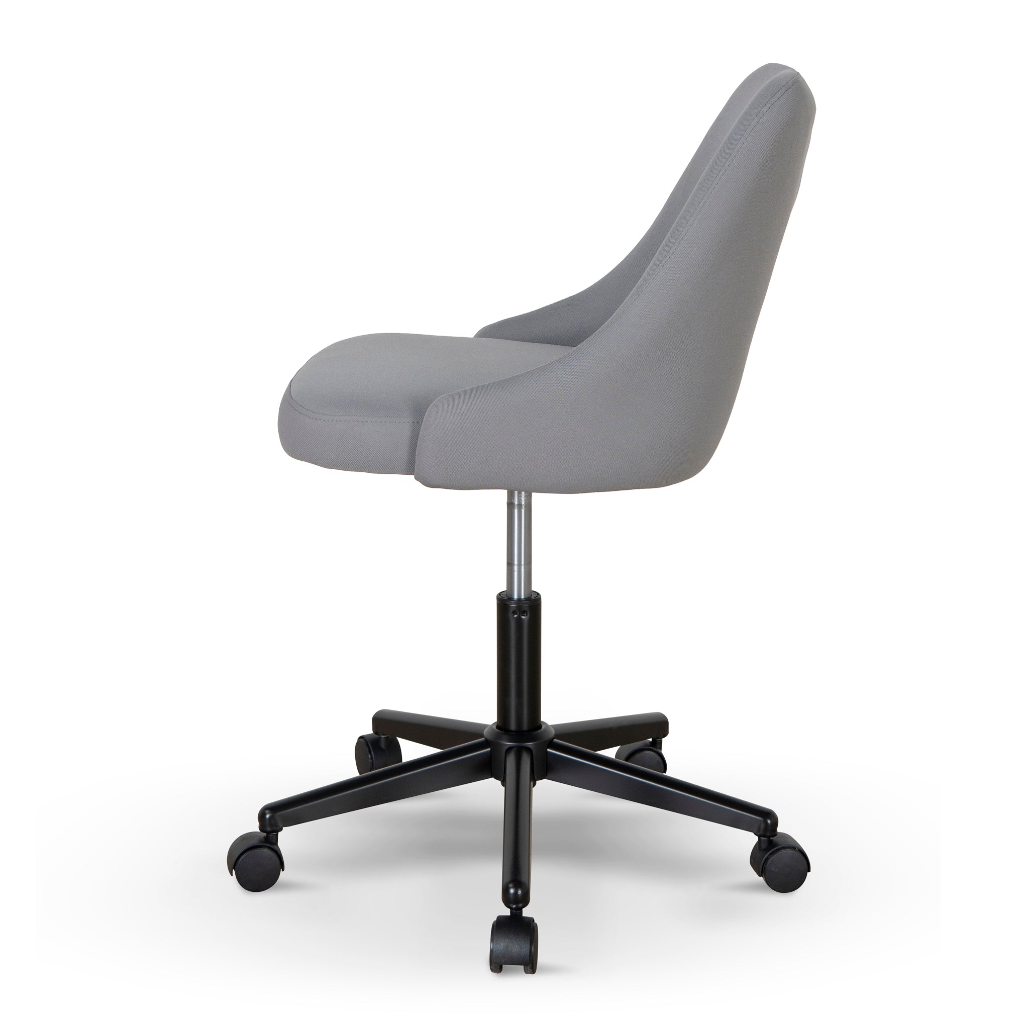 Grey Fabric Milano Office Chair - Black Base