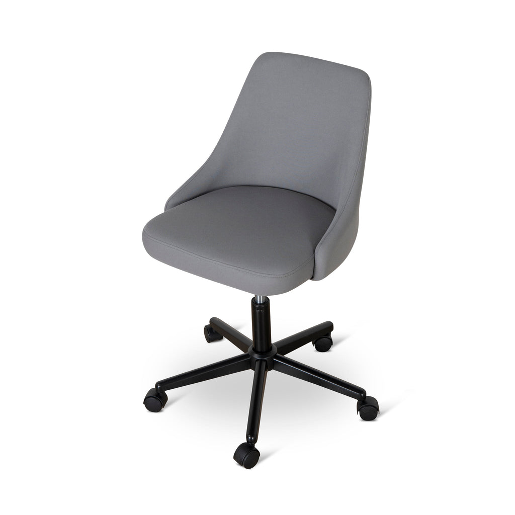 Grey Fabric Milano Office Chair - Black Base