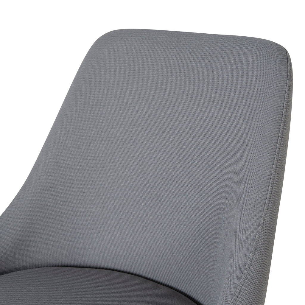 Grey Fabric Milano Office Chair - Black Base