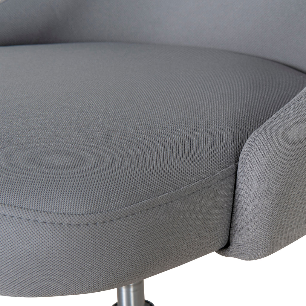 Grey Fabric Milano Office Chair - Black Base