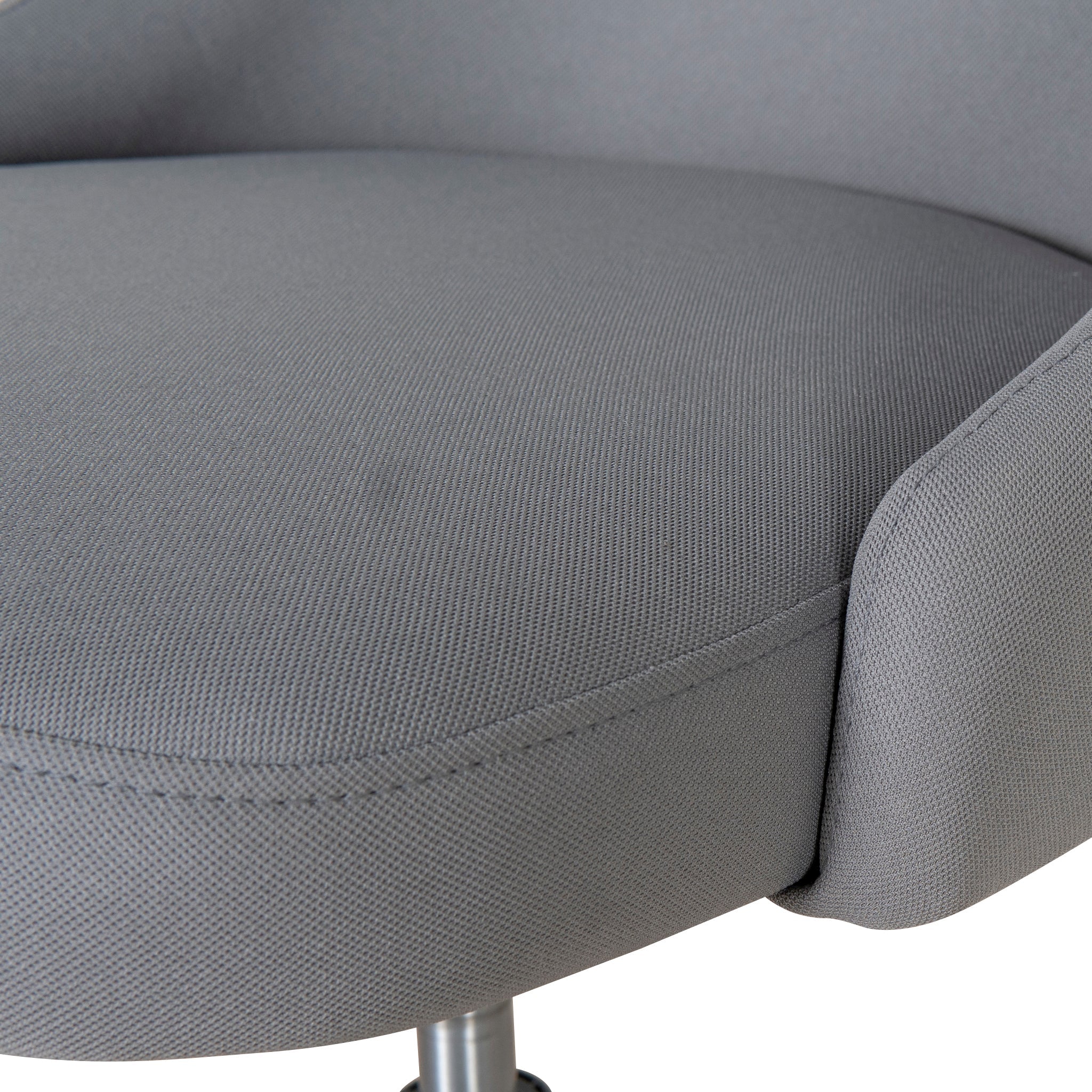 Grey Fabric Milano Office Chair - Black Base