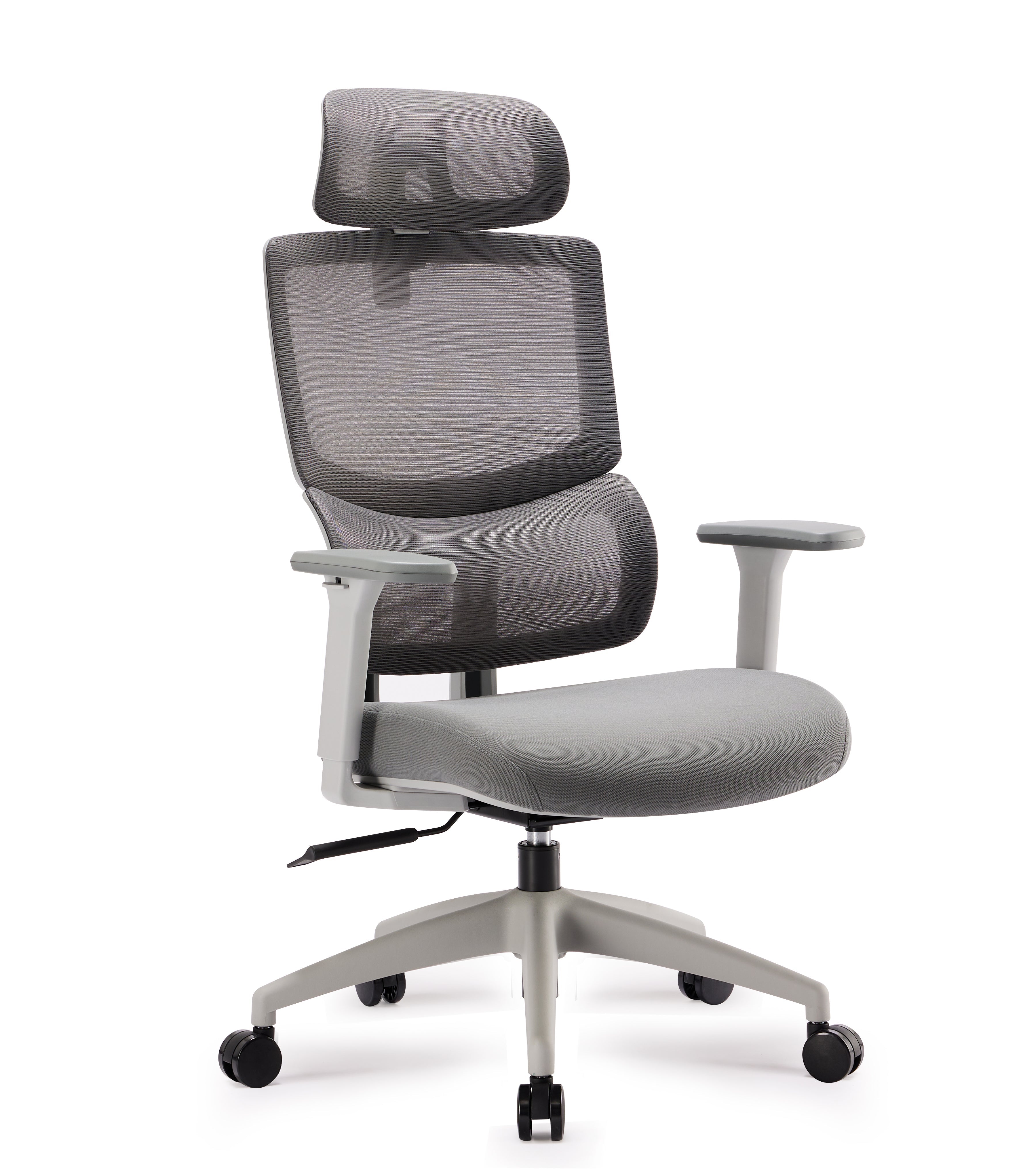 Mesh Ergonomic Milano Office Chair with Headrest - Grey