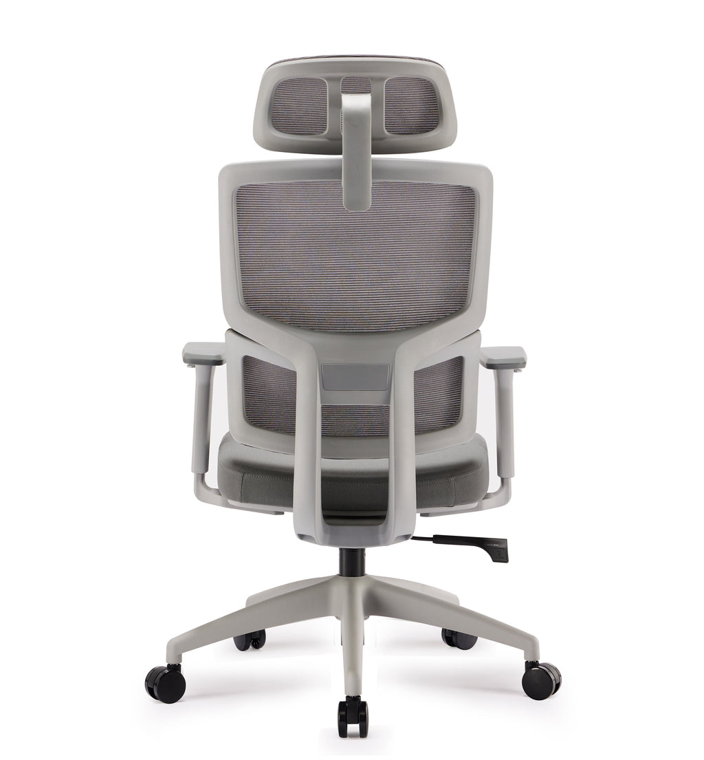 Mesh Ergonomic Milano Office Chair with Headrest - Grey