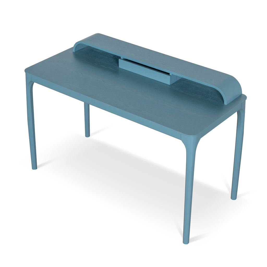 Wooden Milano Home Office Desk - Light Blue