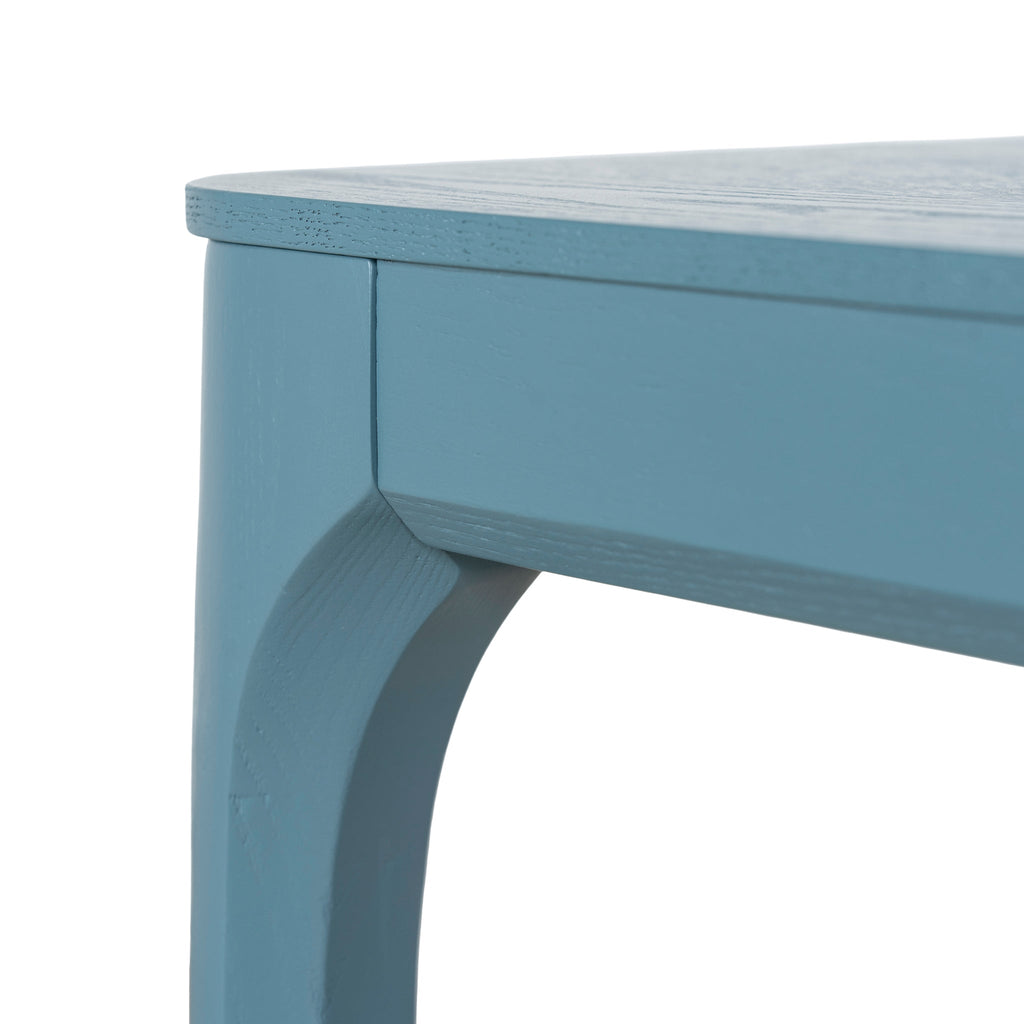 Wooden Milano Home Office Desk - Light Blue