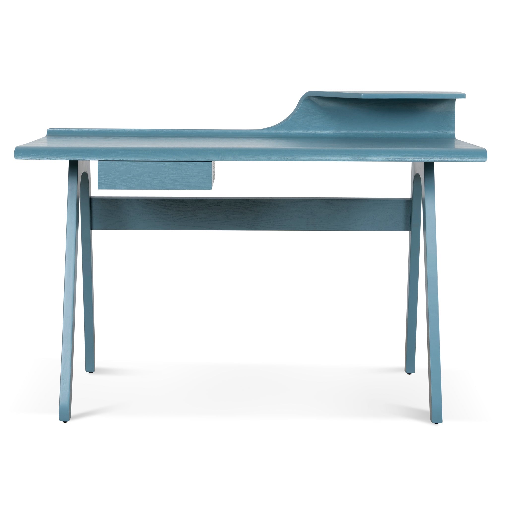 Wooden Milano Home Office Desk - Light Blue