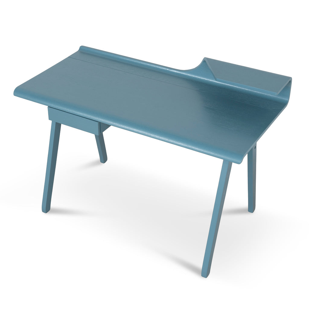 Wooden Milano Home Office Desk - Light Blue