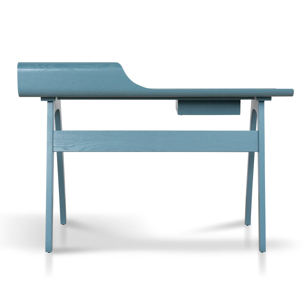 Wooden Milano Home Office Desk - Light Blue