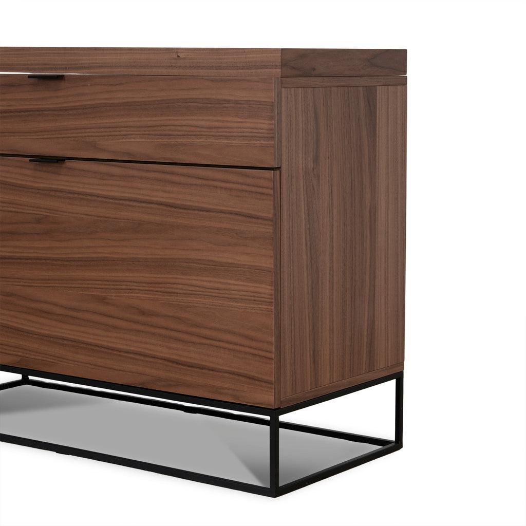 Extendable Milano Home Office Desk - Walnut