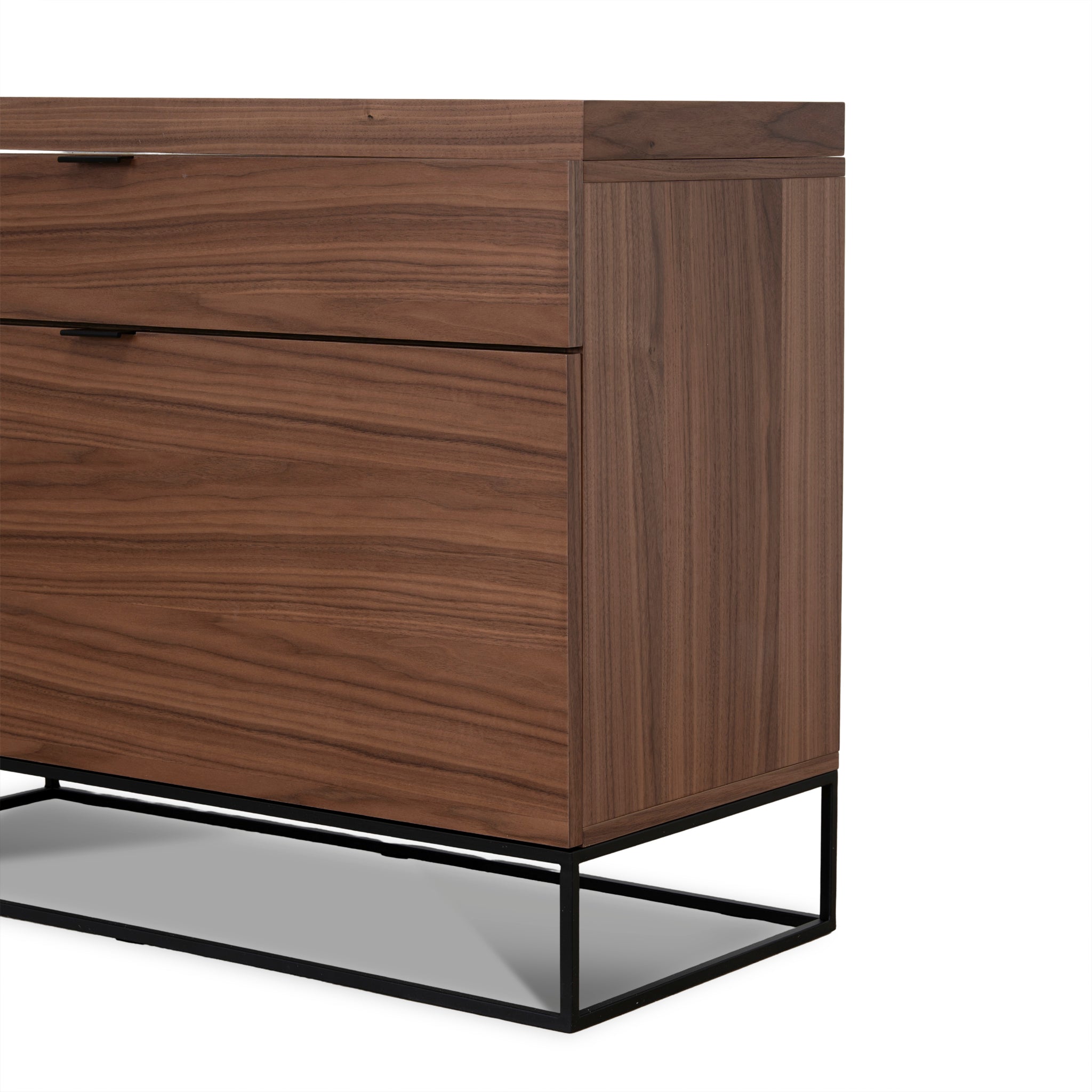Extendable Milano Home Office Desk - Walnut