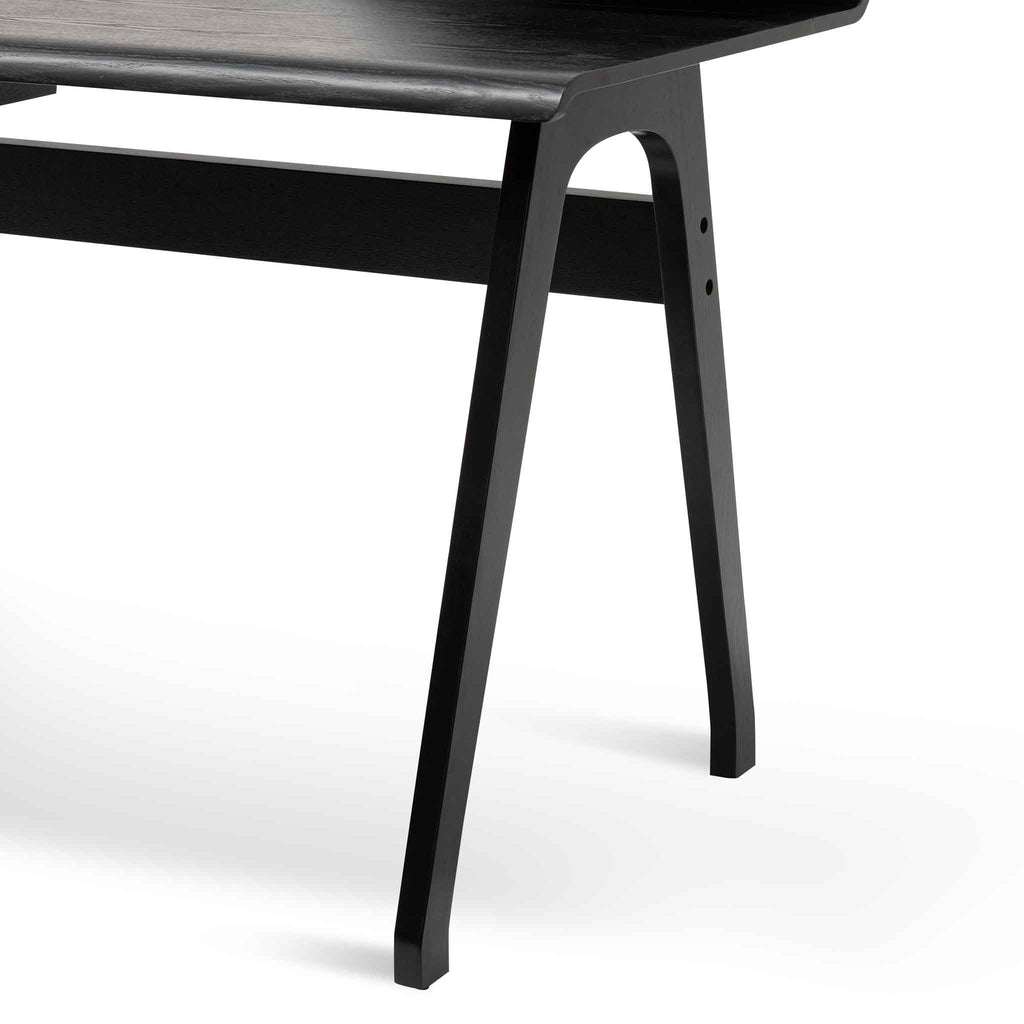 Wooden Milano Home Office Desk - Black