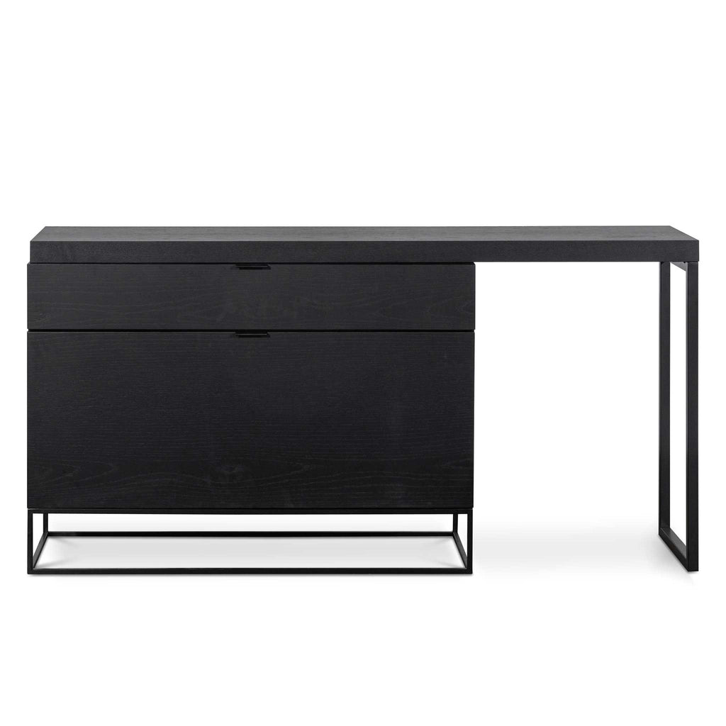 Extendable Milano Home Office Desk - Black
