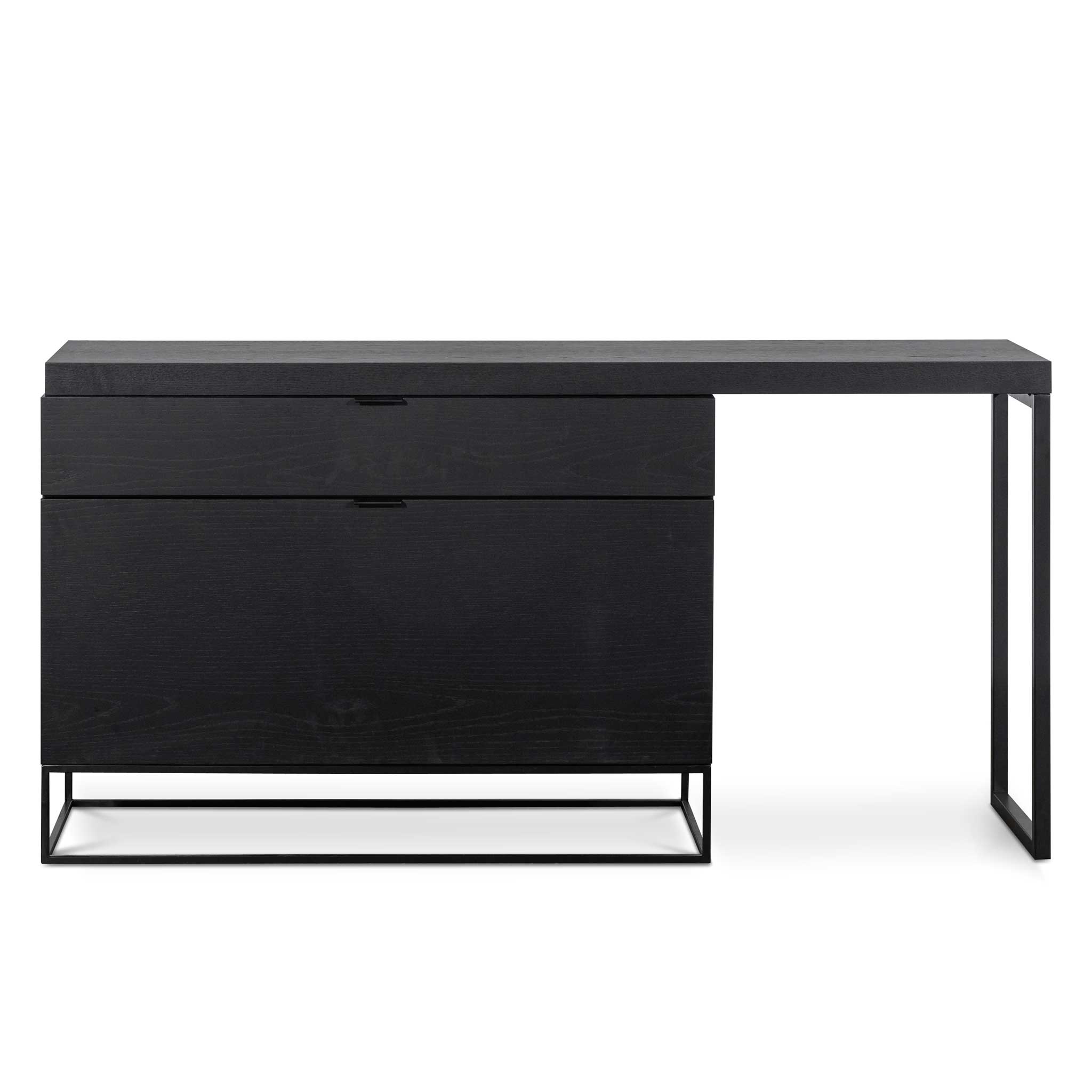 Extendable Milano Home Office Desk - Black