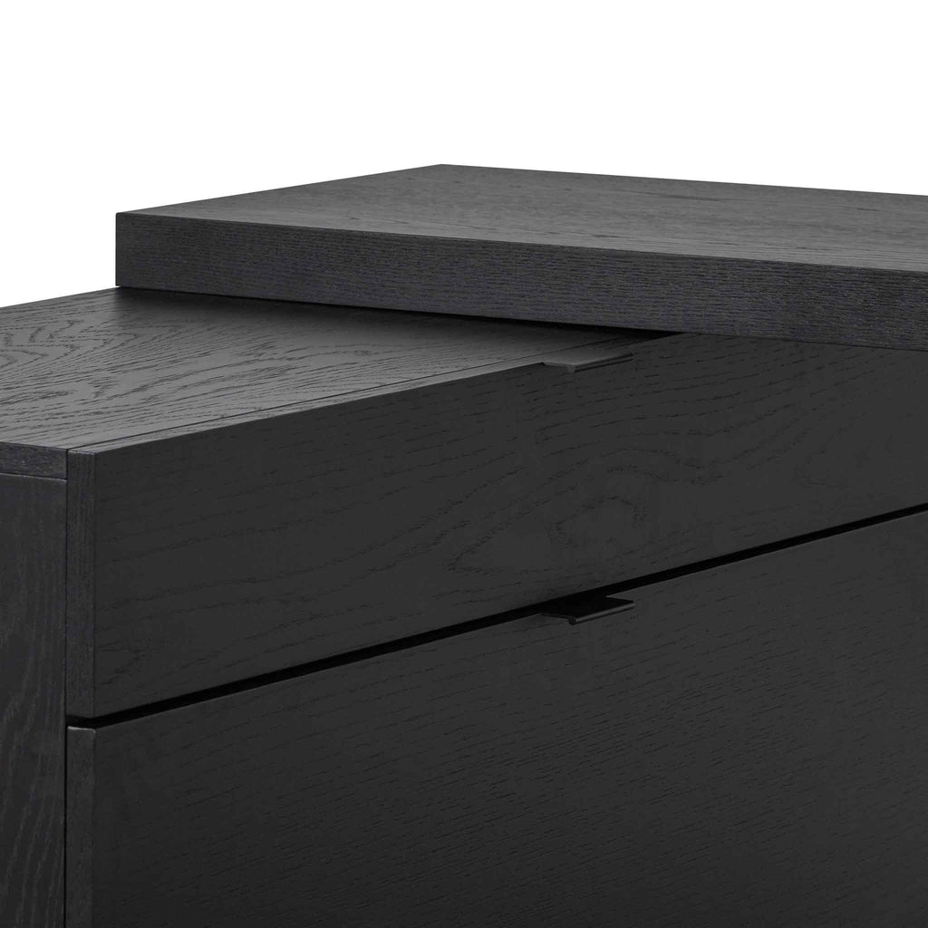 Extendable Milano Home Office Desk - Black