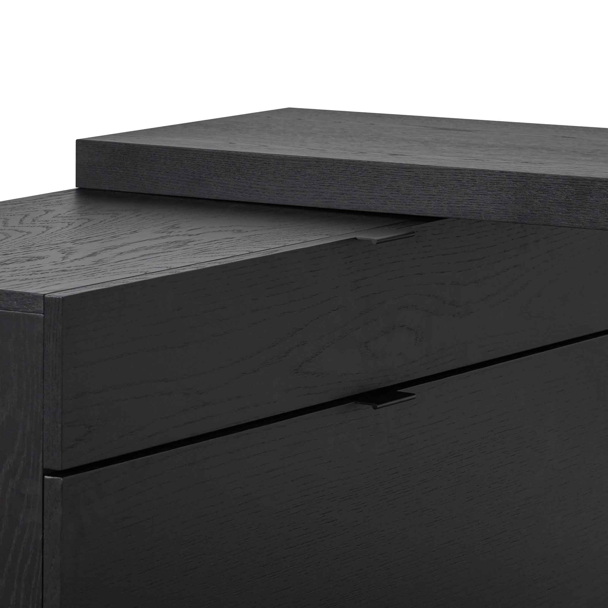 Extendable Milano Home Office Desk - Black