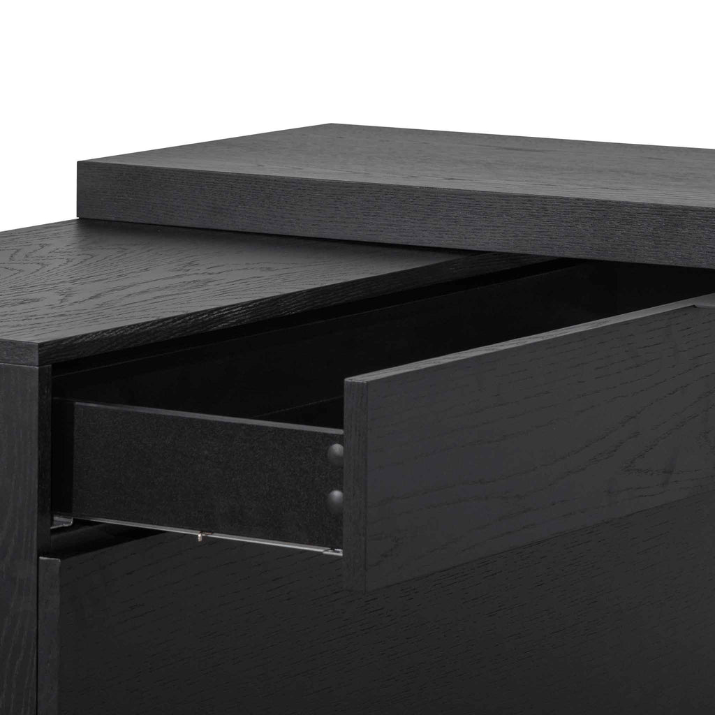 Extendable Milano Home Office Desk - Black