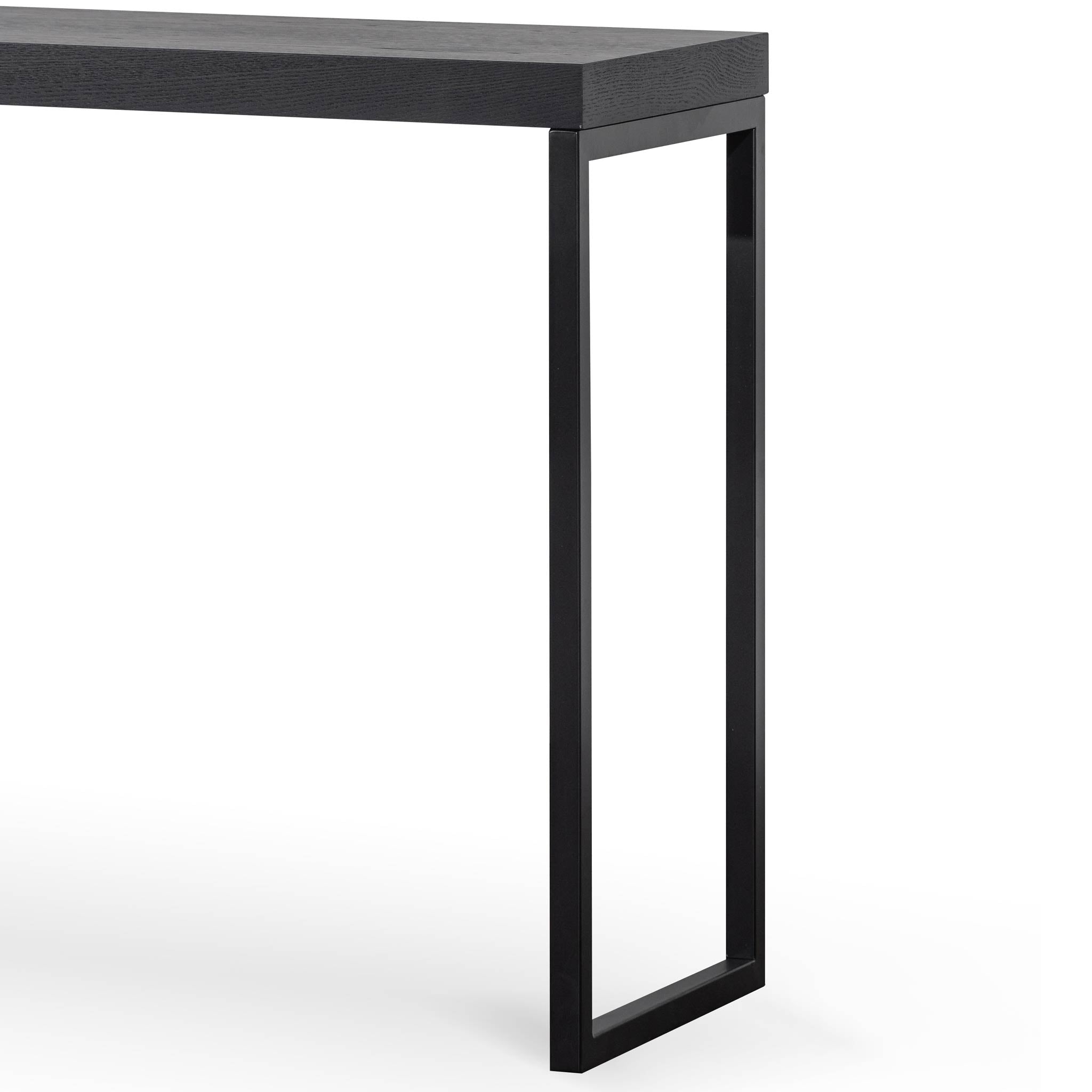 Extendable Milano Home Office Desk - Black