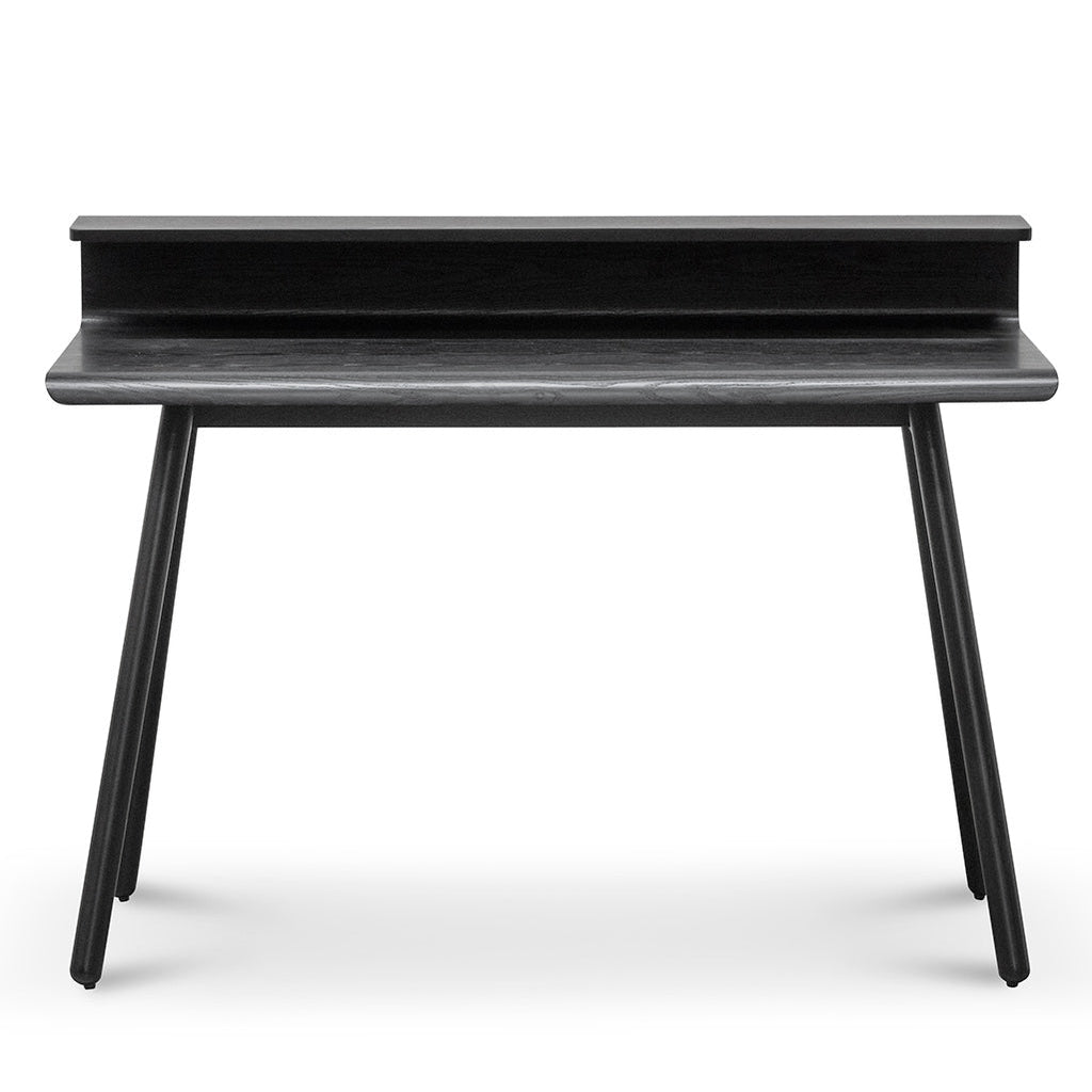 Wooden Milano Home Office Desk - Full Black