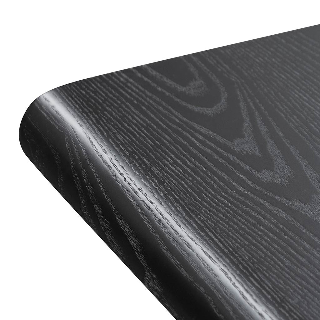 Wooden Milano Home Office Desk - Full Black