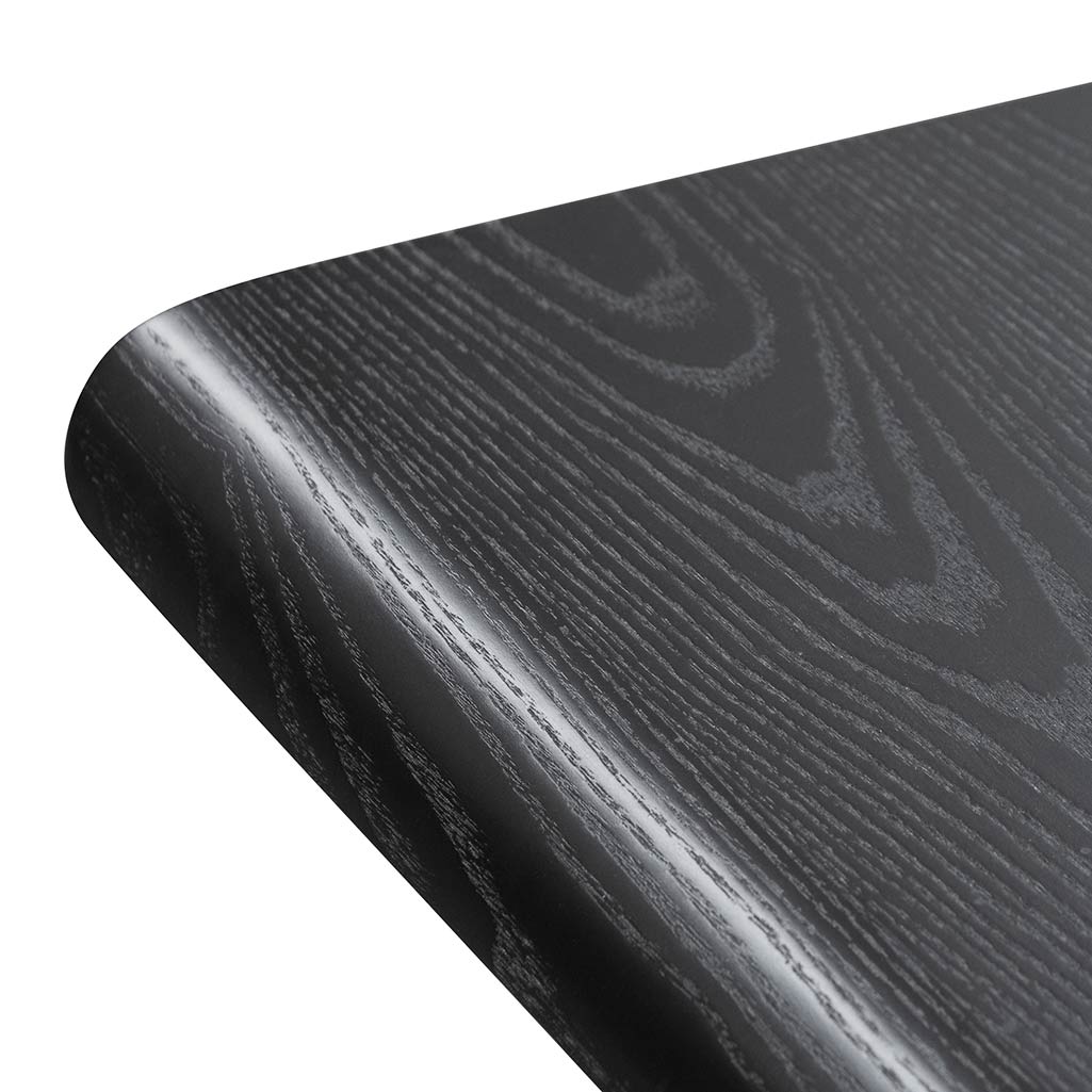 Wooden Milano Home Office Desk - Full Black