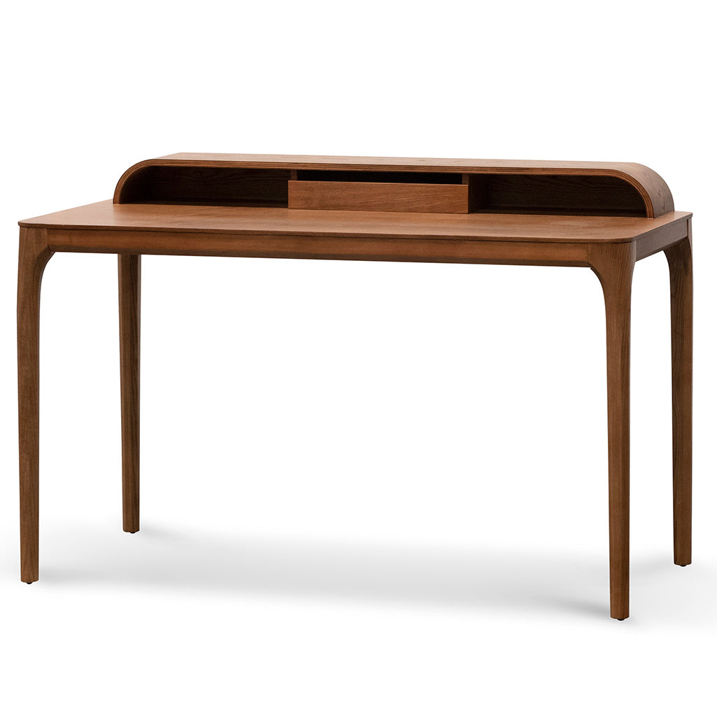 Wooden Milano Home Office Desk - Walnut