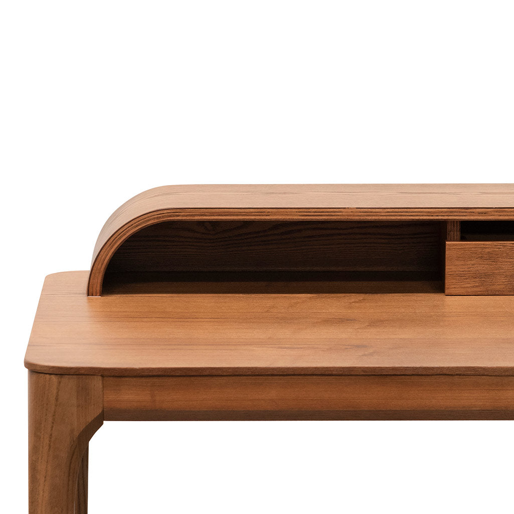 Wooden Milano Home Office Desk - Walnut