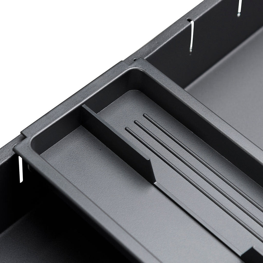 3 Drawers Slim Milano Mobile Pedestal - Black