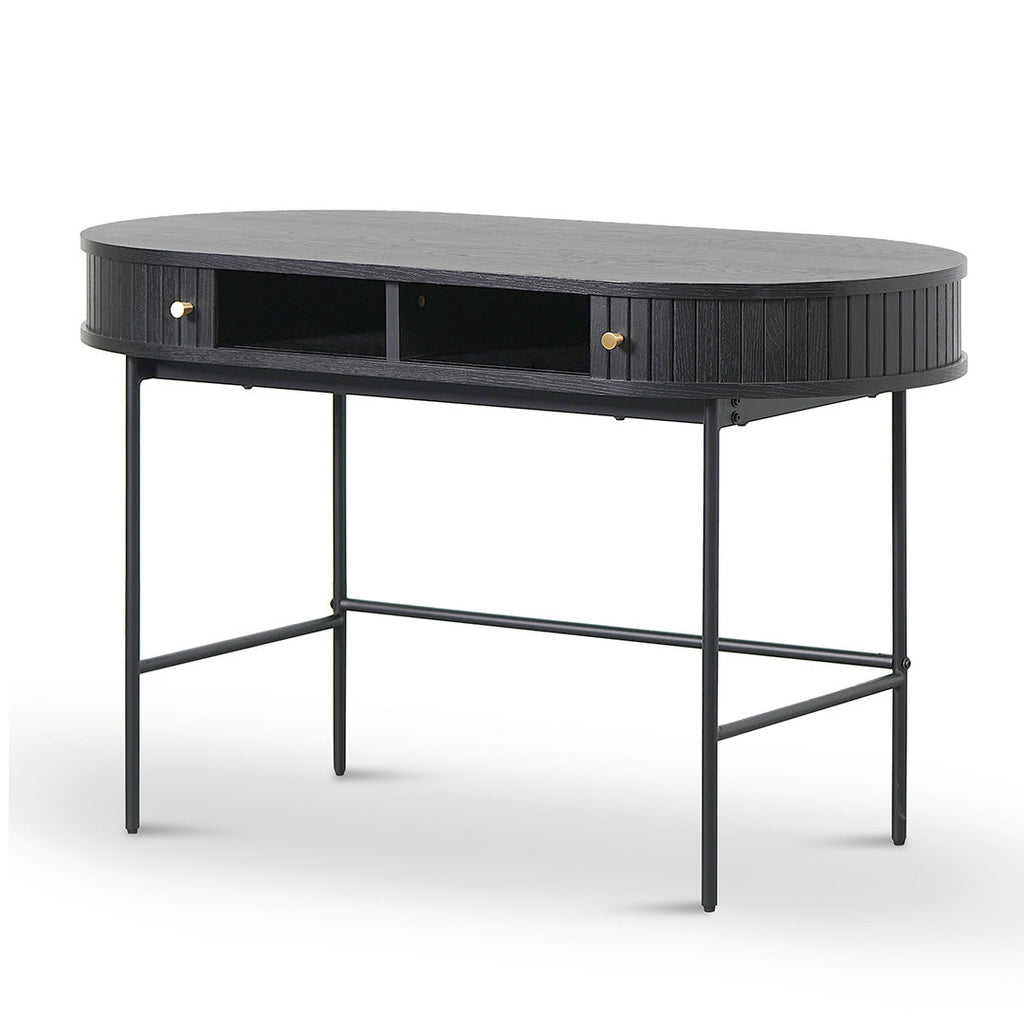 1.2m Milano Home Office Desk - Full Black