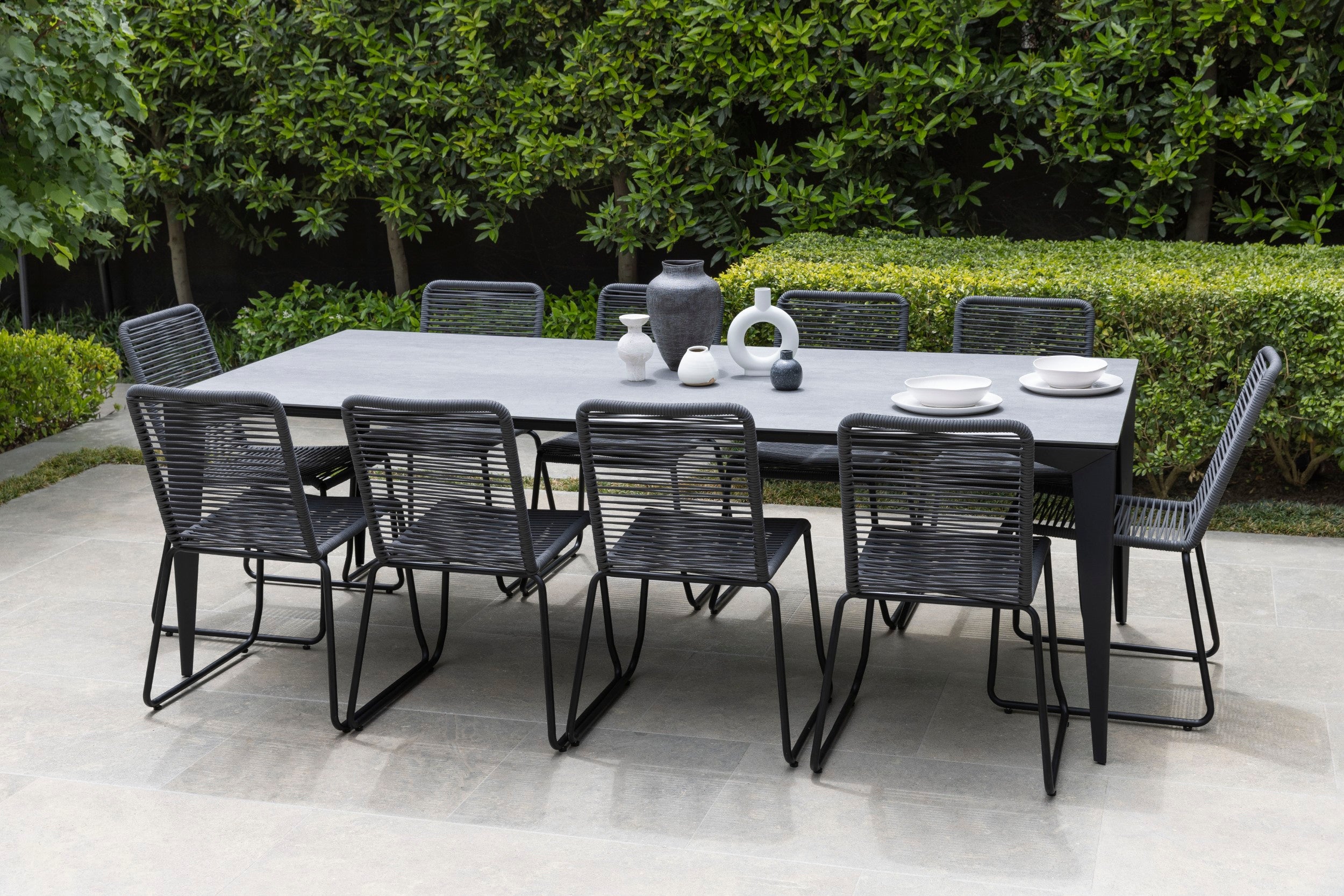 Shado Outdoor Chair Charcoal (Set of 4)