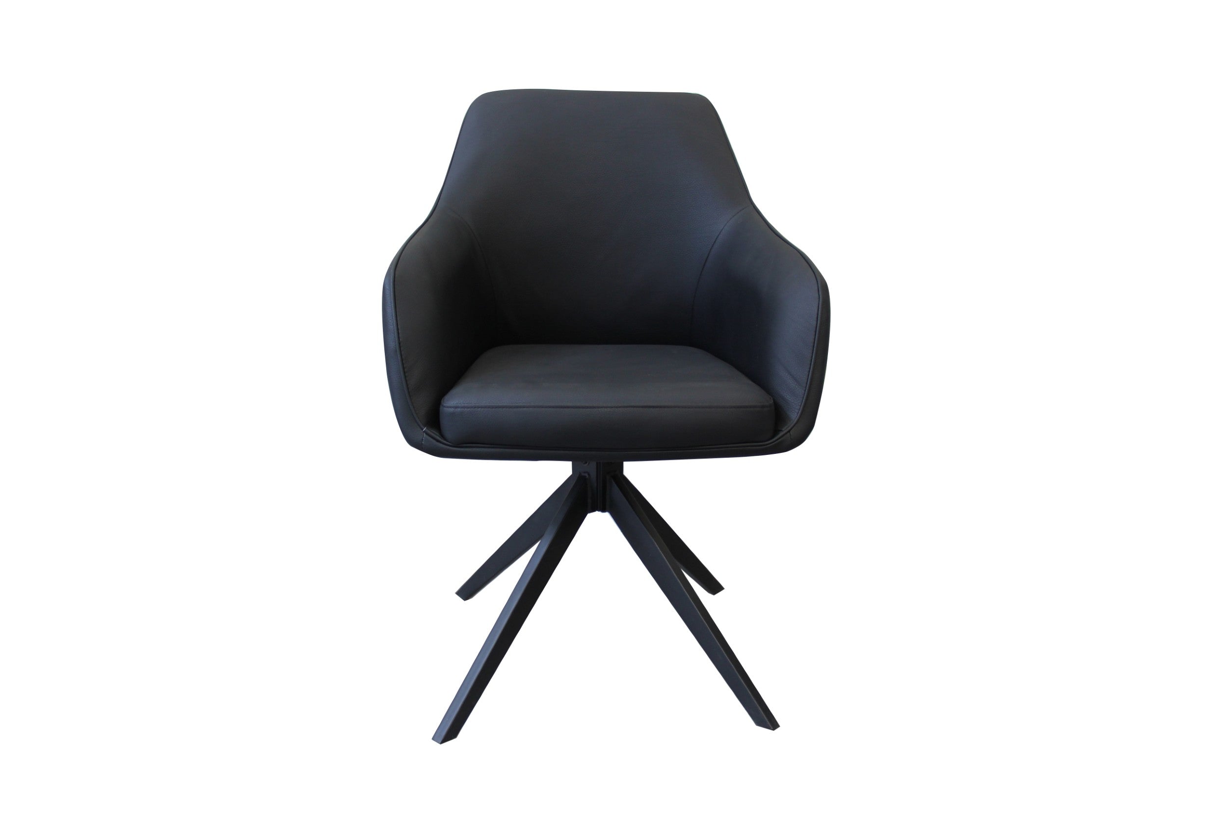 Pivot Rotation Dining Chair Black (Set of 2)